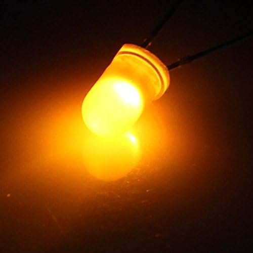 AEXIT 50PCS 5мм диоди околу црвено жолто дифузно дифузно диоди LED светло светло за светло на ламбата за ламби за ламби за ламби за