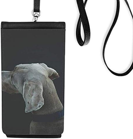Куче милениче животно осамено ноќно телефонски паричник чанта што виси мобилна торбичка црн џеб