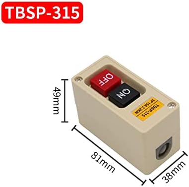 UNCASO TBSP-315 330 Копче за започнување на копчето за исклучен прекинувач