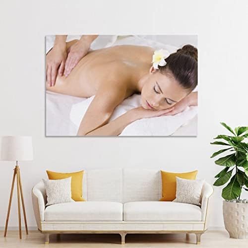 Постери за убавина за салони за убавина, цело тело масажа за масажа спа -постер платно сликање wallидна уметност постер за дневна соба за дневна соба декор 08x12inch