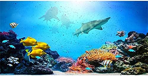 AWERT 48X24 инчи аквариум позадина корална тропска риба гребен подводен светски резервоар за риба позадина винил