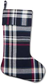 K&K Enteriors 53803A АРГЕСНИ ПЛАИДНИ Традиционални божиќни чорапи