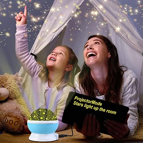 ГОЛДЖ 2 парчиња Ноќни Светла за Детска Соба 4.1х3, 8 инчи, Играчки За Еднорог Од Диносаурус, Ноќно Светло За Проектор За Деца 360 Степени Ротирачки