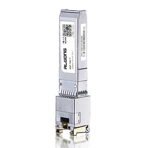 10GBase-T RJ45 SFP+ модул, 10G SFP+ RJ-45 бакар предавател за Cisco SFP-10G-T-S, Ubiquiti unifi uf-RJ45-10G, со кабел за LAN за LAN