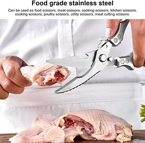 Кујнски ножици од не'рѓосувачки челик ножици за кујнски ножици за готвење за риба, пилешко, месо, зеленчук