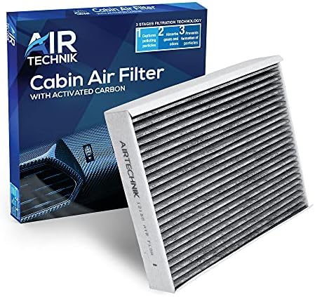 AirTechnik CF12150 CABIN AIR FILTER W/Активиран јаглерод | Ford Ford Expedition 2018-2023, F150 2015-2023, F250/F350/450/550 Super Duty 2017-2021/Lincoln