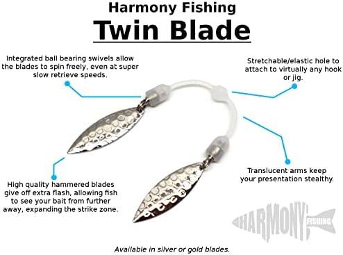 Риболов на хармонија-Близначки сечила за лизгање на сечилото за мами/свирки за риболов
