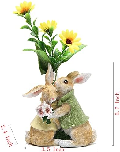 Декорации за зајаче од ходао полирерин, пролет Велигденски декори фигурини таблети украси за забавен домашен празник слатки зајак велигденски подароци цветно ста