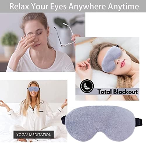 Spancare Eye Mask за спиење, супер мазна и прилагодлива лента- супер мека и удобна
