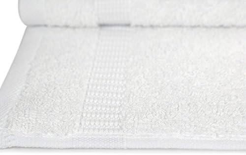 Елина дома NAP-24 луксузни мијалници памучни рачни крпи, бели