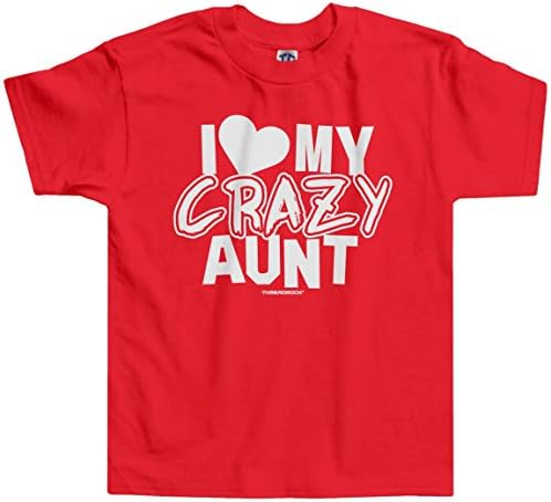 ThreadRock Мали момчиња, ја сакам мојата луда тетка новороденче/маица за дете