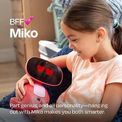 Мико 3: АИ-напоен паметен робот за деца | Учење на СТЕМ и едукативен робот | Интерактивен робот со апликации за кодирање + неограничени игри