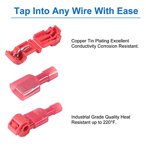 Конектори за жица на Aobao TTAP, 100 парчиња/50pair Брзо спојување електричен WI