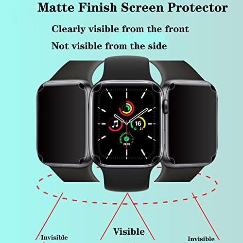 BYIUIHS 3 пакет дизајниран за Apple Watch Series 7 /Серија 8 Заштитник на екранот за приватност 45мм, анти-пипер отпорен на гребење бесплатен