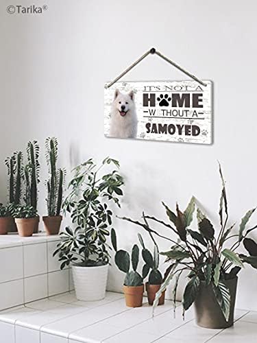Не е дом без самостојно куче ретро дрво знак wallид декор, смешно миленичиња кутре уметност што виси плакета за домашна врата ограда