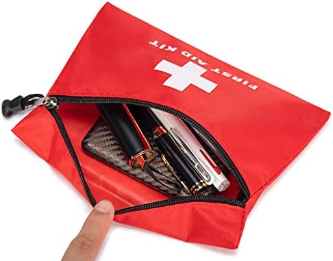ПАКСАМБ Црвена торба за прва помош Мал комплет за прва помош празна торба за медицинско складирање за комплети за прва помош, пакет за итни