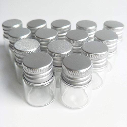 Вијали од 20 парчиња примероци чисти стаклени шишиња со алуминиумски капачиња со мало шише 5 ml