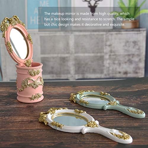 Solustre omeенски паричник женски паричник женски паричник гроздобер рачно огледало принцеза рачно шминка огледало овално ретро огледало суета