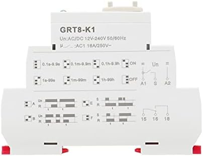 Пикис GRT8-K Дигитален тајмер за поставување реле AC DC 12V 24V 220V 230V Мултифункционално време на одложување на релето
