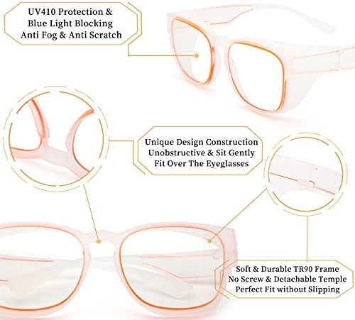 Очилата за безбедност на анти -магла, се вклопуваат во текот на очилата за очила за очила за сонце