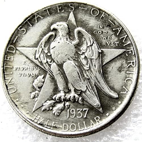 Ретка од 1937 година во Тексас независност стогодишнината на американскиот американски половина долар реплика реплика. Откријте сега!