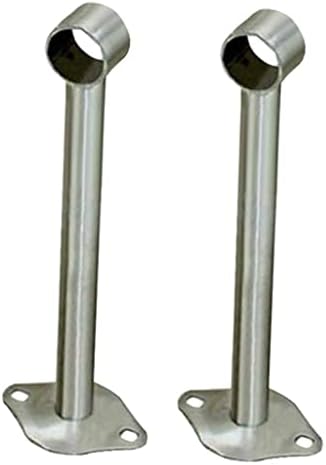 Baoblaze 4x 2x гардероба железничка закачалка за шипки за поддршка на цевки за држач за цевки од 25 мм