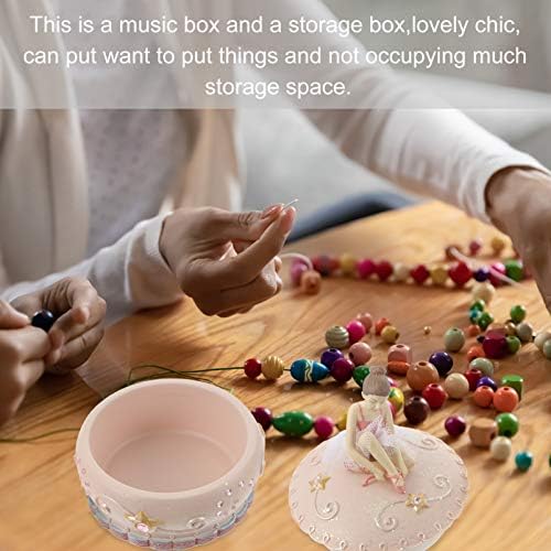 Homsfou кутија за јадење декор ротирачки фигура десктоп убава за домашен терен за музичка музика во канцеларија накит детска декорација