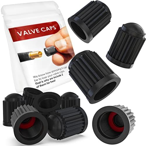 WeideBach® Совршен фитинг гуми за вентили со капаци, 25 парчиња, матични капачиња погодни за велосипед, капаче за прашина од