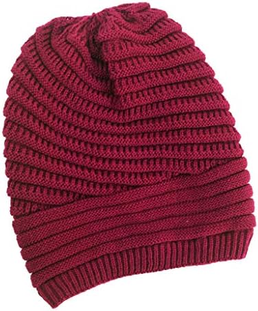 Капчиња плетени преголеми капаче од капаче, жени, мажи жени слаби топли капи за есенска зима на отворено цврсти капи.