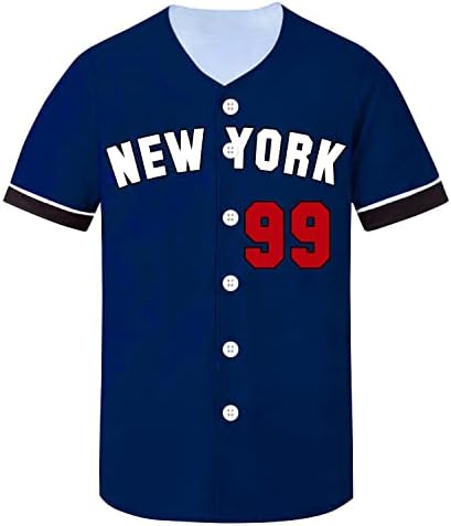 Tifiya New York 99/23 Печатено бејзбол дрес во бејзбол тим за бејзбол за мажи/жени/млади
