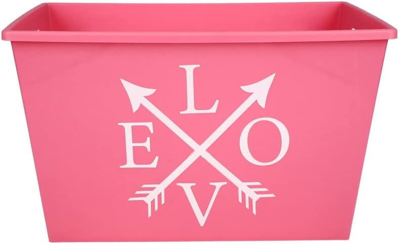 Денот на вљубените Правоаголни Канти Те Сакам Секогаш Црвено И Љубов Розова Повеќекратна Употреба Пластична Корпа За Домашна Кујна