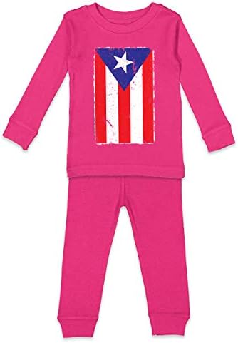 Порто Рико знаме - Силен горд детски кошула и панталони сет
