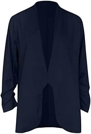 Блејзер јакни за жени деловни канцеларии за надворешна облека со долги ракави лапел јакна лето трендовски блејзери