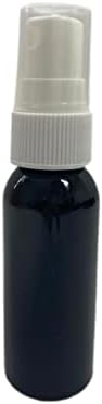 Природни фарми 24 пакувања - 1 мл - црни пластични шишиња во Бостон - Атомизатор на бела фино магла - За есенцијални масла, парфеми, производи