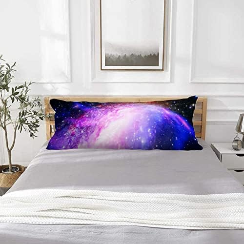 Utf4c starsвезди Планета галаксиска перница за тело покритие памук 20 x 54 возрасни меки со патент перница машина што се мие долга перница за кревет за бремени жени спална