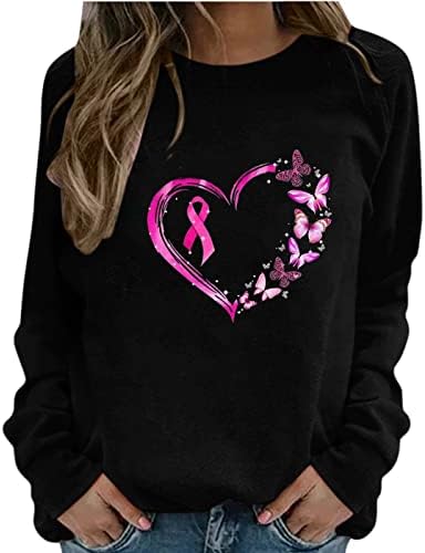 Деласи црни тинејџерски девојки чамец вратот палта Бранч со качулка, џемпер со долги ракави, свесност за рак на дојка