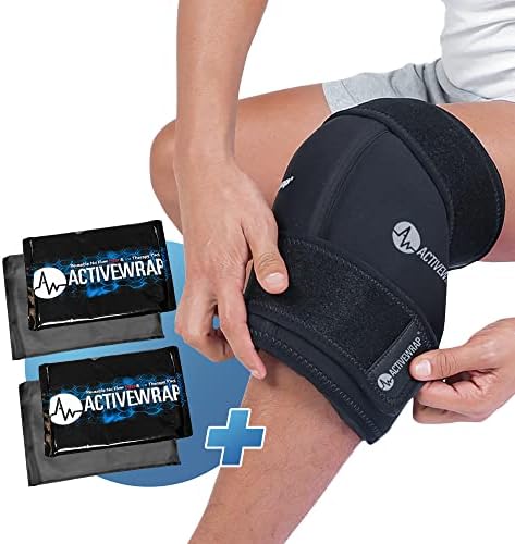 ActiveWhrap Колено мраз пакувања за болки во коленото ACL повреди со еднократно топло ладно пакувања - големи/екстра големи