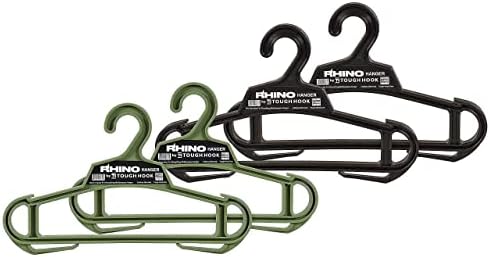 Поставете сет на Rhino Hanger Max Pack од 4 | Две зеленило и две црни САД направени