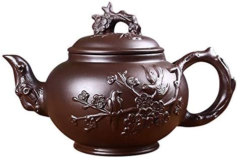 Yixing Purple песок чајник рачно изработен сад за домаќинство цвет чајник чај постави додатоци