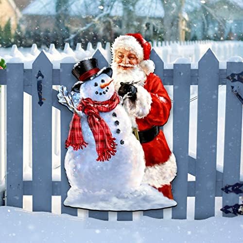 Занаетчиска Божиќна конструкција Снежен човек Санта wallид и врата за закачалка SGCABIE1FKO5VW