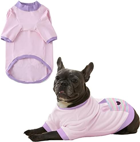 Pripre кучиња џеб маица дише меки розови памучни кучиња џемпери костум пролетно лето домашно милениче облека за средни кучиња за средни кучиња