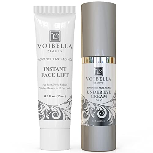 Voibella Beauty Instant Eye Lift Combo - Намалете ги брчките на очите, израмните торби за очи, да направат очите да изгледаат помлади