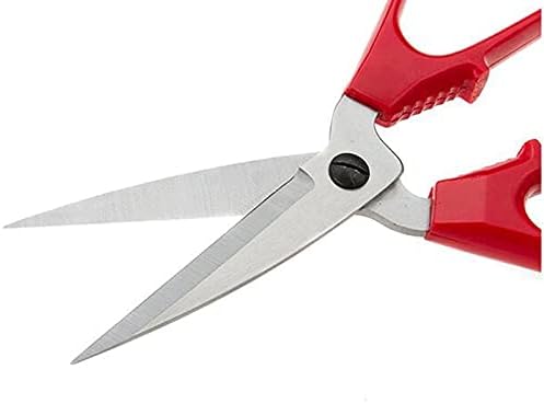 КРИВС занаетчиски ножици повеќенаменски ножици ， цврсти остри ножици за дома, сечила од не'рѓосувачки челик, ножици за удобност меки -17 см