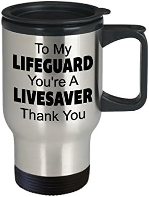 Lifegaurd кафе за патување со кафе најдобро смешно благодарност чаша чаша чаша за чаршава чаша совршена благодарам идеја за мажи жени на мојот