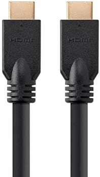 Кабел Monoprice HDMI - 50 стапки - Црна голема брзина, 1080p@60Hz, 10.2Gbps, 24AWG, CL2, компатибилен со UHD TV и повеќе -