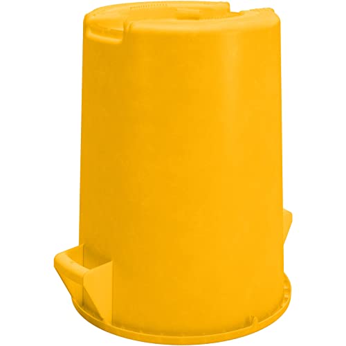 Карлајл Прехранбени Производи Бронко Жолта 32 Галон Круг Отпад Контејнер За Отпадоци-84103204-Пакет од 4