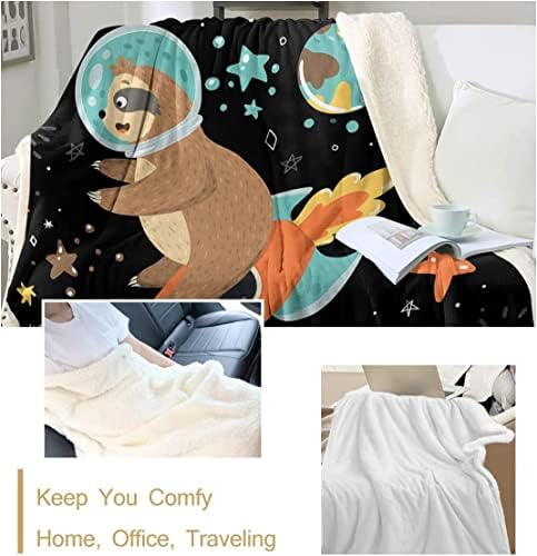 Спиење на астронаут, надворешно вселенско руно, црно ќебе, астронаутско ќебе, момче, симпатично шерпа ќебе за детска соба бебе бебе