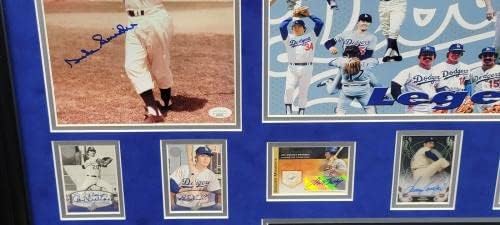Sandy Koufax Don Drysdale Hershiser +12 Потпишан колаж Лос Анџелес Доџерс Рамка - Автограмирана MLB фотографии