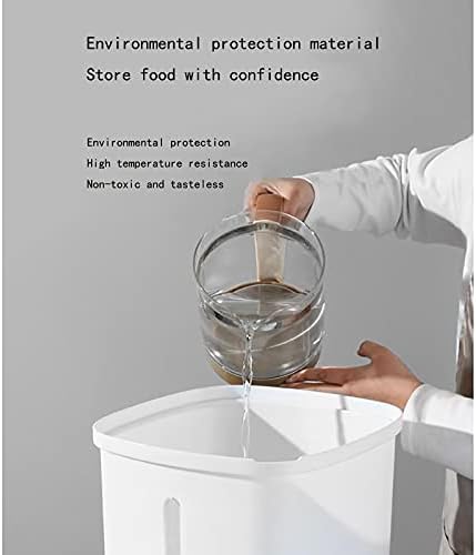 Лангка паметно мерење на кофа со ориз, контејнер за складирање на херметички жито, корпа за оризови со голем капацитет на домаќинството