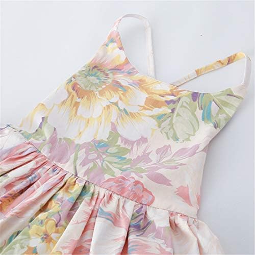 БАКНЕЖБАБИ Гроздобер Цветни Девојки Се Облекуваат Летен Секојдневен Памучен Фустан За Бебиња